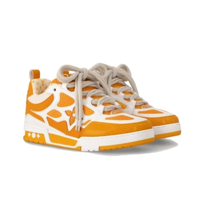 PK God Batch Louis Vuitton LV Skate Sneaker Yellow White 02