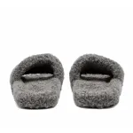 Balenciaga Furry Slide Dark Grey