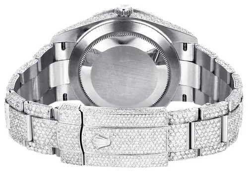 PKStockX Rolex Diamond Embezzled Datejust 41 'Silver'