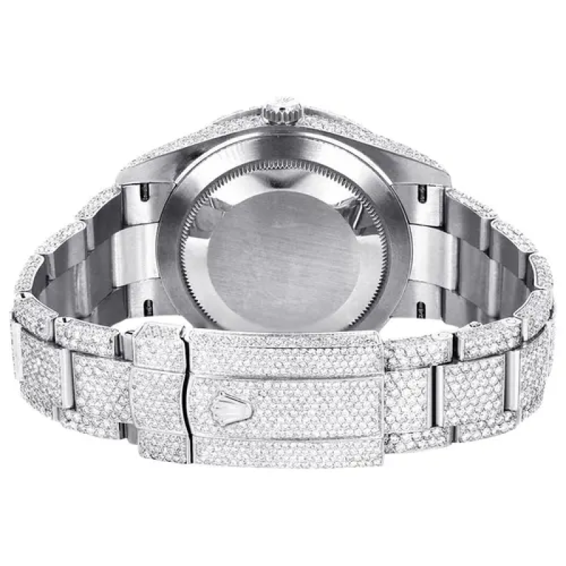 PKStockX Rolex Diamond Embezzled Datejust 41 'Silver'