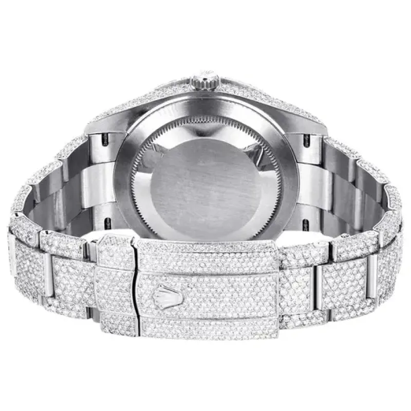 PKStockX Rolex Diamond Embezzled Datejust 41 'Silver'