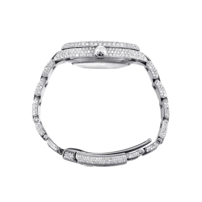 PKStockX Rolex Diamond Embezzled Datejust 41 'Silver' 02