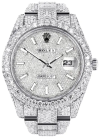 PKStockX Rolex Diamond Embezzled Datejust 41 'Silver'