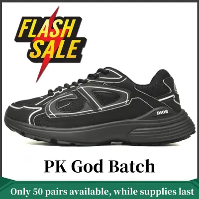 PK God Batch Dior Light Grey 'B30' Sneakers Black 3SN279ZND-H900 01