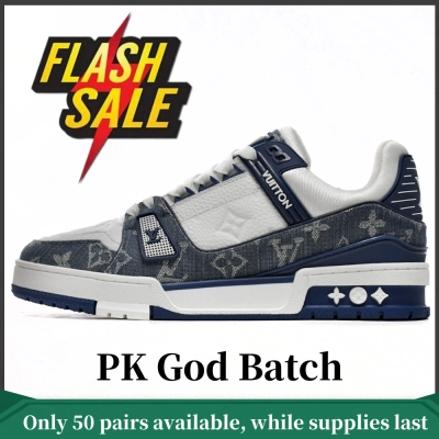 PK God Batch LOUIS VUITTON Trainer Cowboy Blue FD0291 01