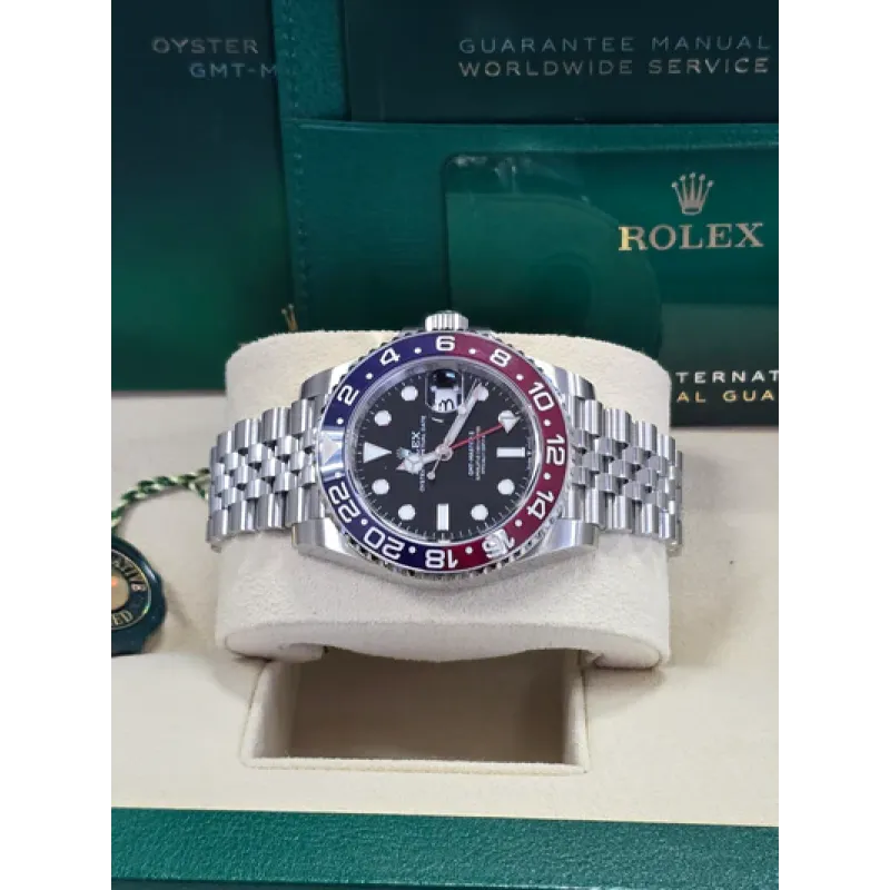 PKStockX Rolex GMT-Master II 40mm Black Dial Blue/Red Bezel "Pepsi" Jubilee 126710BLRO New 2025