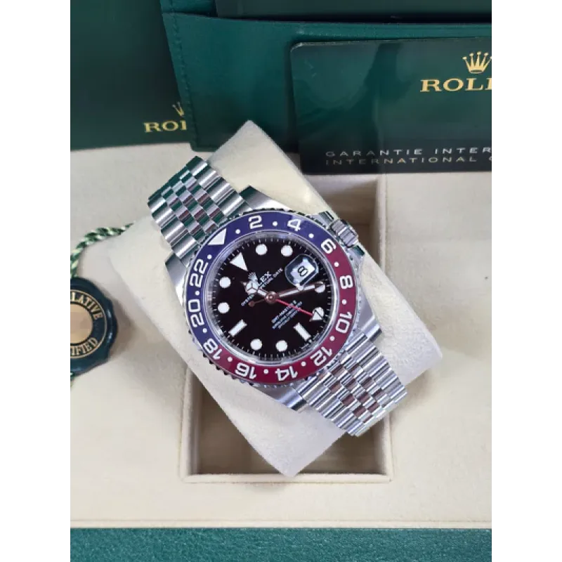 PKStockX Rolex GMT-Master II 40mm Black Dial Blue/Red Bezel "Pepsi" Jubilee 126710BLRO New 2025