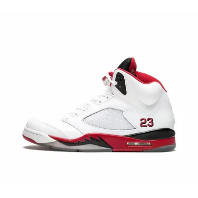 PK God Batch Air Jordan 5 Retro Fire Red Black Tongue 01