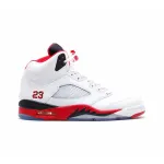 PK God Batch Air Jordan 5 Retro Fire Red Black Tongue