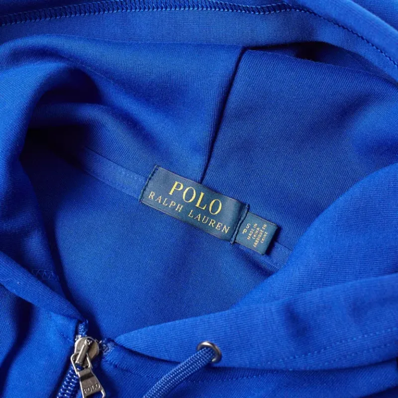 Polo Ralph Lauren Double Knit Tech Fleece Zip Hoody Blue