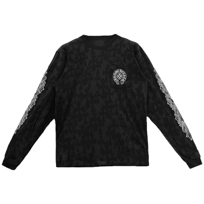 Chrome Hearts Cemetery Motif L/S Tee "Black" 01