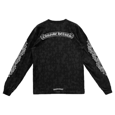 Chrome Hearts Cemetery Motif L/S Tee "Black" 02
