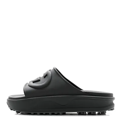 Gucci Sandal 'Interlocking G Black' 01