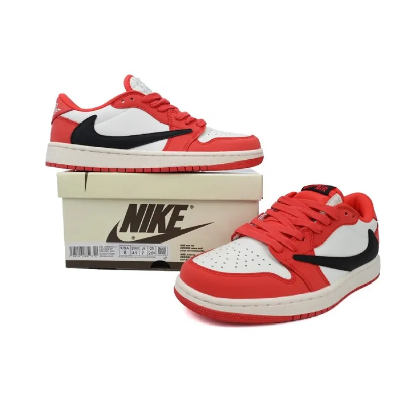 LJR Batch Scott x Air Jordan 1 Low Red DM7688-100