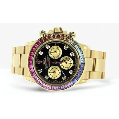 PKStockX Rolex Daytona | Colored Sapphire 40 Mm Rainbow Gold 02