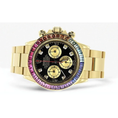 PKStockX Rolex Daytona | Colored Sapphire 40 Mm Rainbow Gold 02
