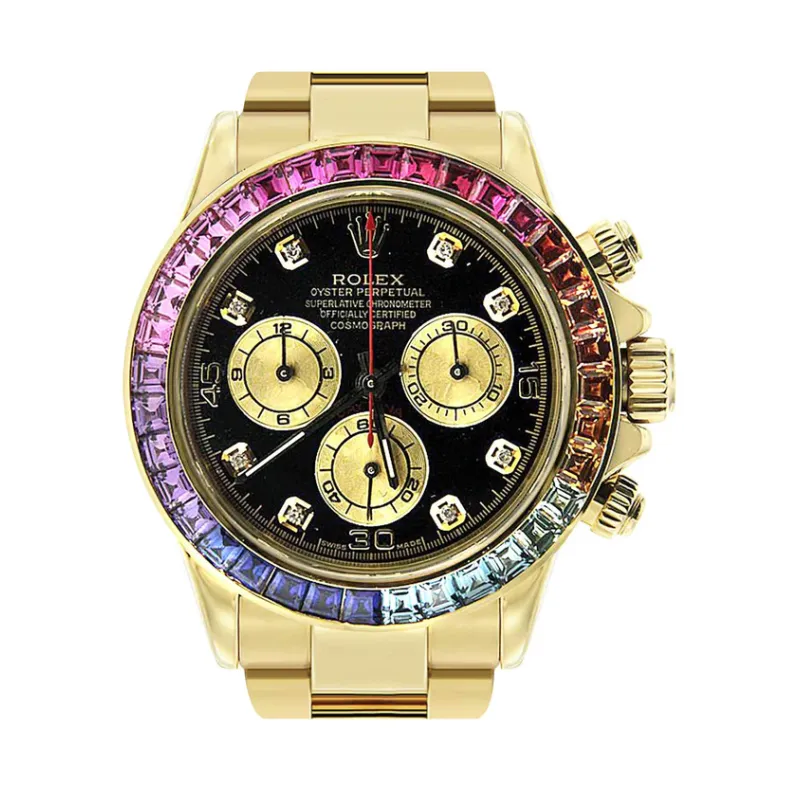 PKStockX Rolex Daytona | Colored Sapphire 40 Mm Rainbow Gold