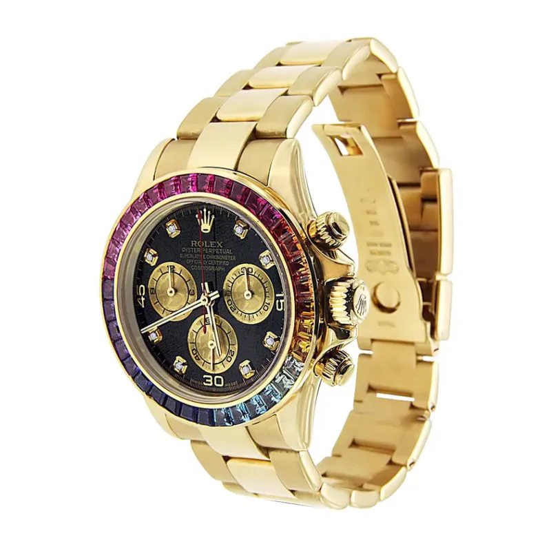 PKStockX Rolex Daytona | Colored Sapphire 40 Mm Rainbow Gold