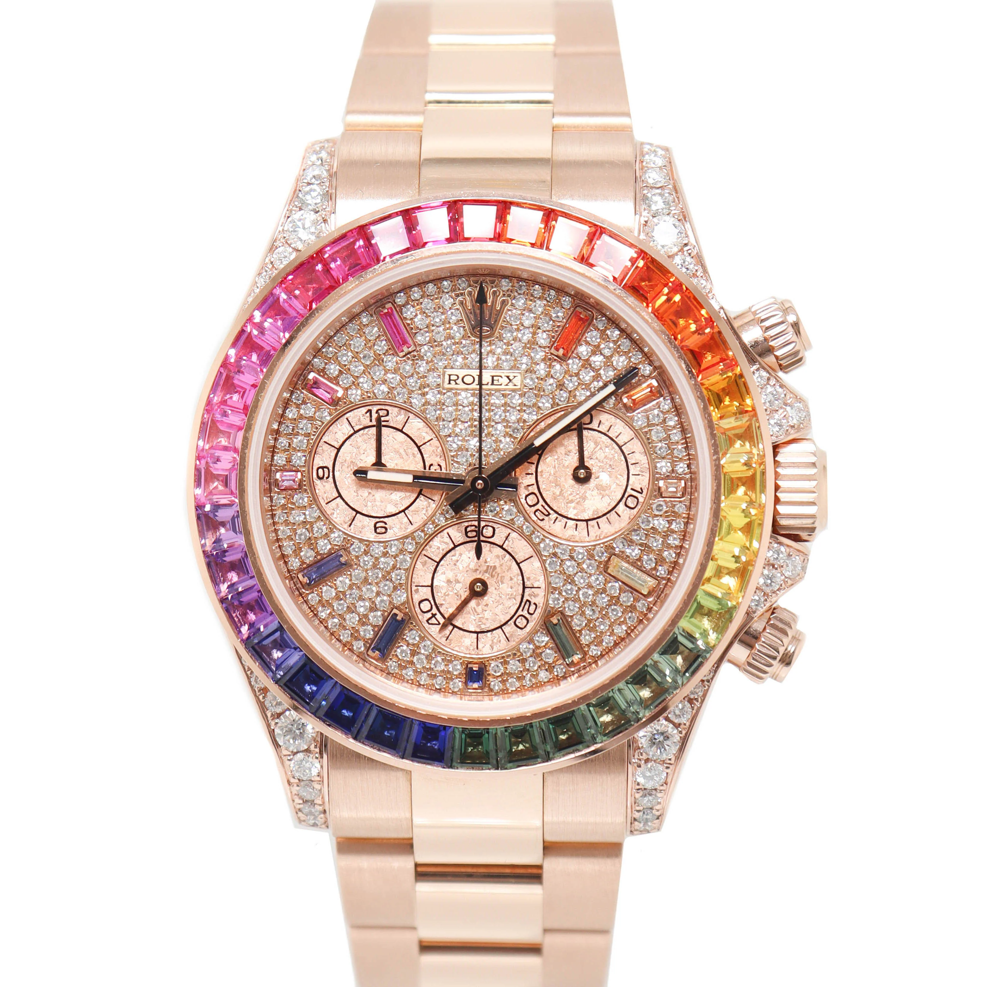PKStockX Rolex Daytona Cosmograph 40mm Rainbow Rose Gold