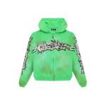 Hellstar Graffiti Zip-Up Green