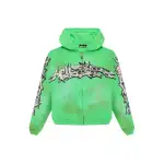 Hellstar Graffiti Zip-Up Green