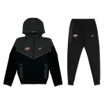Nike Sportswear x Central Cee Tech Fleece Hoodie & Joggers Set Black/Metallic Red Bronze