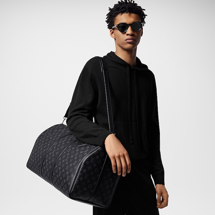 LOUIS VUITTON Keepall Bandoulière 55 Oversized Duffle