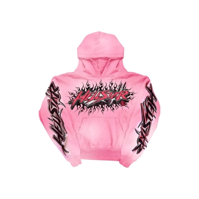 Hellstar Brainwashed Without Brain HoodiePink FW23 01