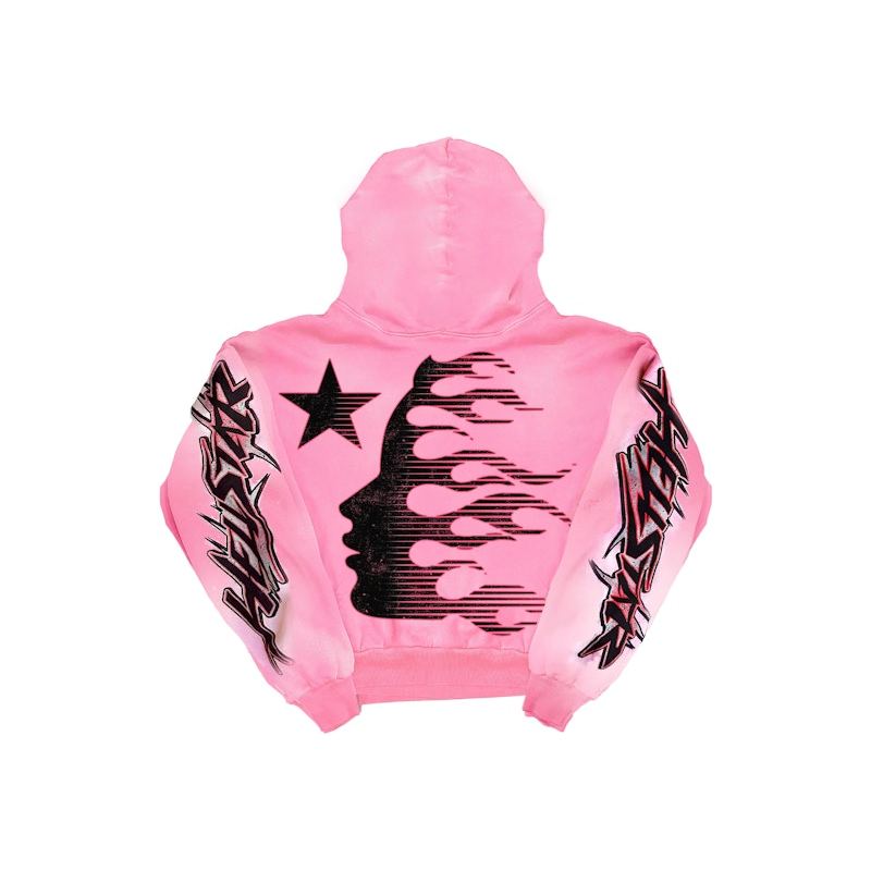 Hellstar Brainwashed Without Brain HoodiePink FW23