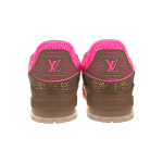 PK God Batch Louis Vuitton Trainer Pink Brown With diamond