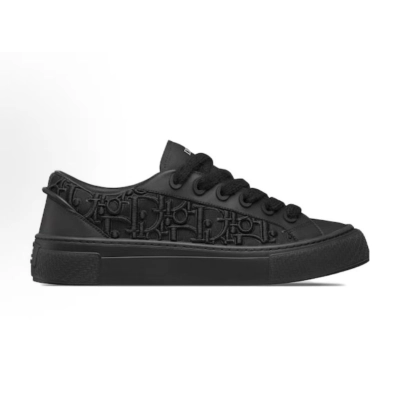 PK God Batch Dior B33 Sneaker Black Smooth Calfskin Oblique Raised Embroidery  3SN303ZYQ_H900 02