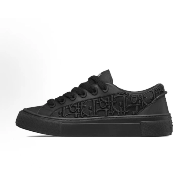 PK God Batch Dior B33 Sneaker Black Smooth Calfskin Oblique Raised Embroidery  3SN303ZYQ_H900 01