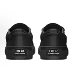PK God Batch Dior B33 Sneaker Black Smooth Calfskin Oblique Raised Embroidery  3SN303ZYQ_H900