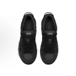 PK God Batch Dior B33 Sneaker Black Smooth Calfskin Oblique Raised Embroidery  3SN303ZYQ_H900