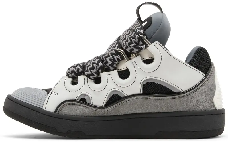 Lanvin Curb Sneakers 'White Anthracite'