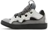 Lanvin Curb Sneakers 'White Anthracite'
