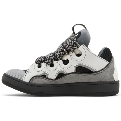 Lanvin Curb Sneakers 'White Anthracite' 01