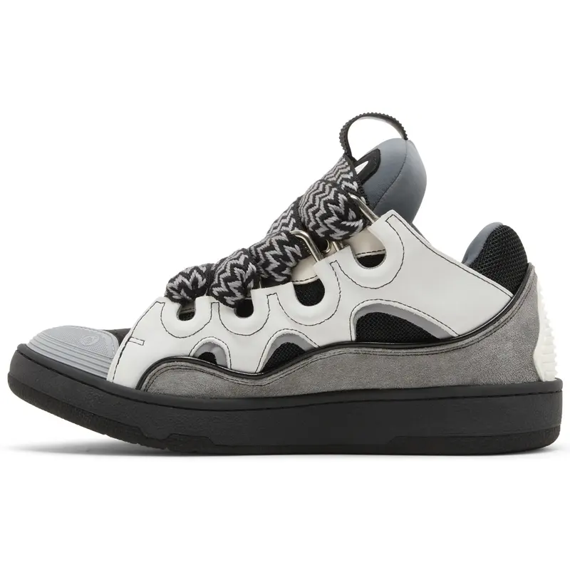 Lanvin Curb Sneakers 'White Anthracite'