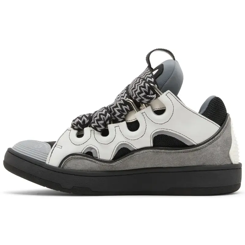 Lanvin Curb Sneakers 'White Anthracite'