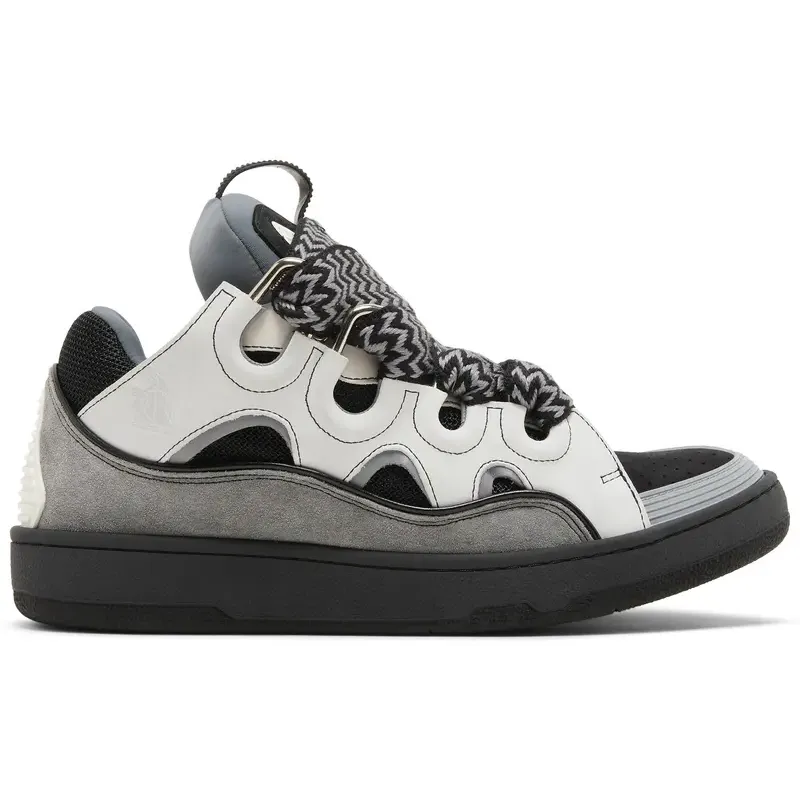 Lanvin Curb Sneakers 'White Anthracite'