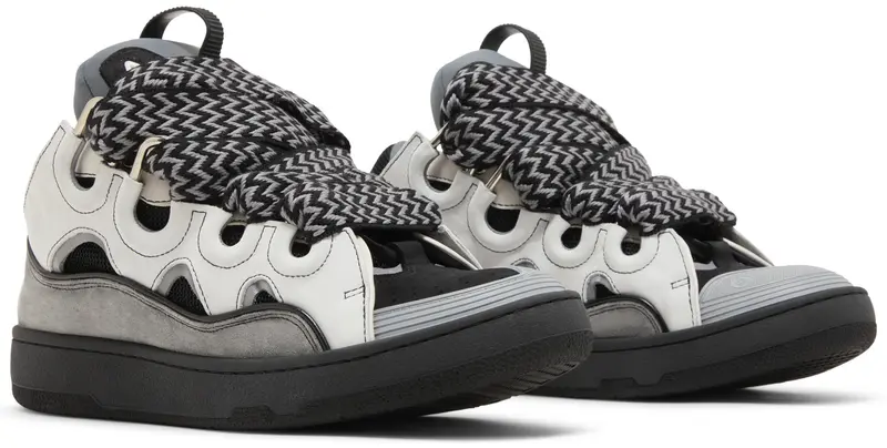 Lanvin Curb Sneakers 'White Anthracite'