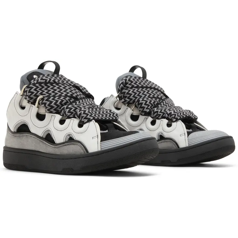 Lanvin Curb Sneakers 'White Anthracite'