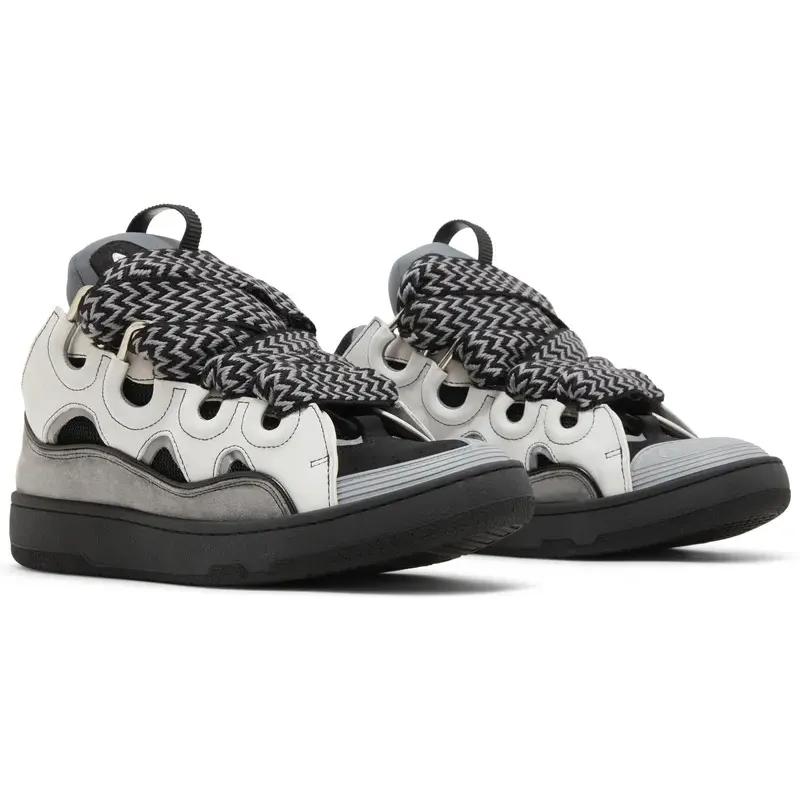 Lanvin Curb Sneakers 'White Anthracite'