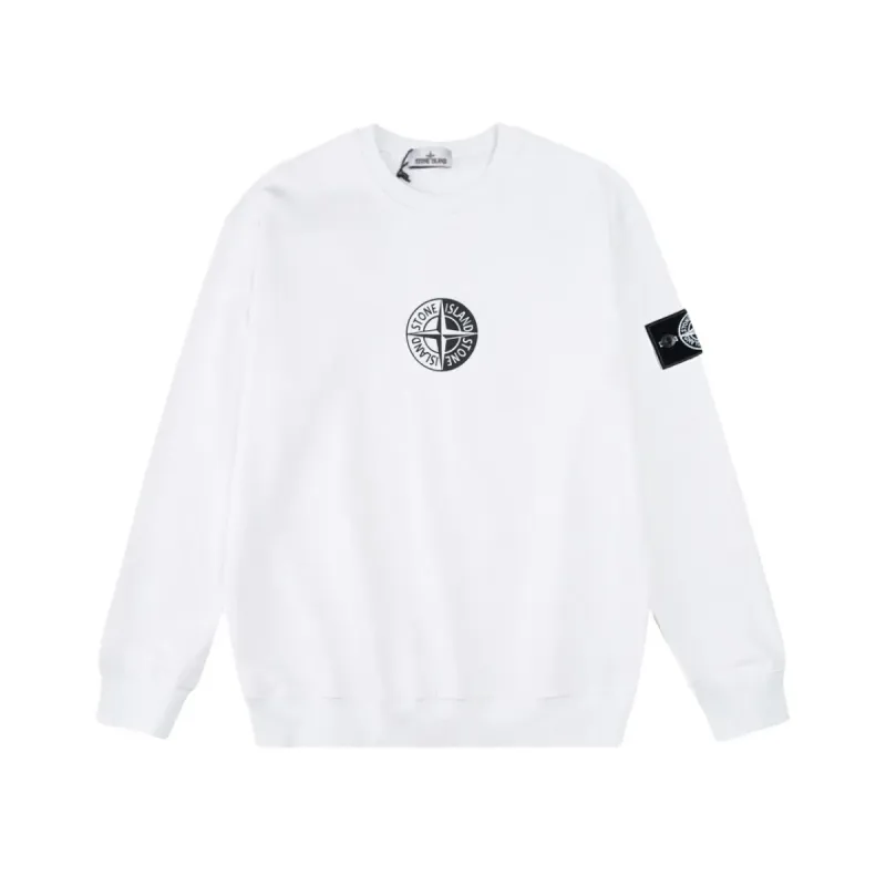 Stone Island Sweatshirt Black White pk01