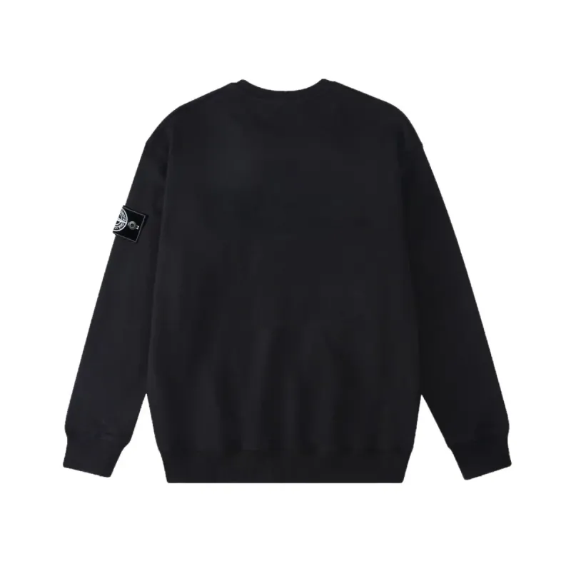 Stone Island Sweatshirt Black White pk01