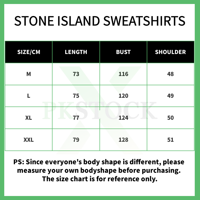 Stone Island Sweatshirt Black White pk04