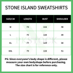 Stone Island Sweatshirt Black White pk05
