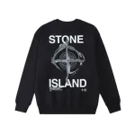 Stone Island Sweatshirt Black White pk02