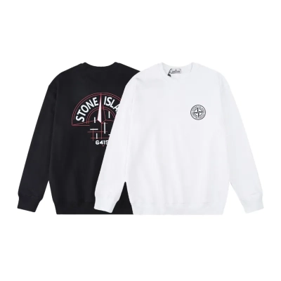 Stone Island Sweatshirt Black White pk03 01
