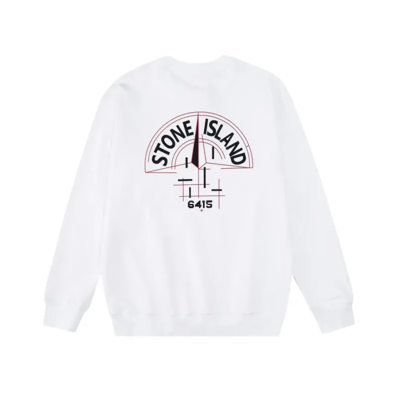 Stone Island Sweatshirt Black White pk03